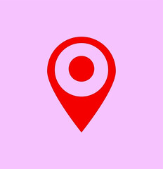 location point simple shapes vector icon