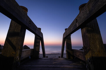 Hornsea Beach on the dramatic Yorkshire coast, fantastic adventure travel destination or holiday...