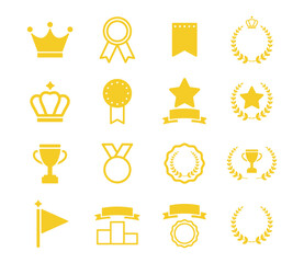 ランキングのアイコンのセット 順位 イラスト Wall Mural Yugoro