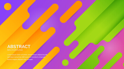 Flat rounded abctract background