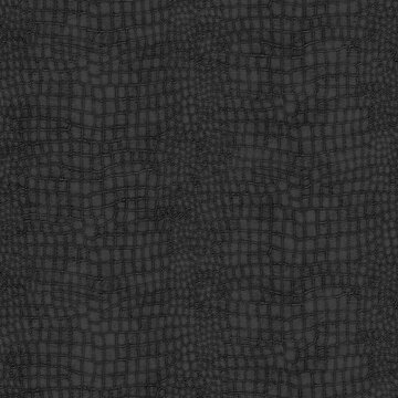Black Crocodile Skin Textured Wallpaper