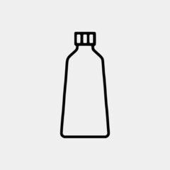 Cleaning outline vector icon set and chemical Cans and Equipment of Cleaning Machine