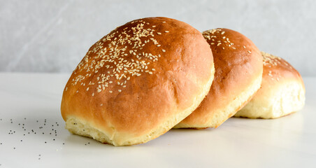 A step-by-step cooking processs rolls, buns