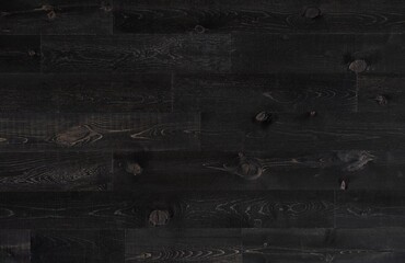 Deep black wood plank seamless texture for floor and wall