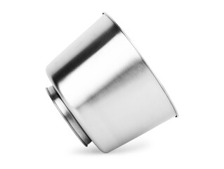 Kitchen mixing stainless steel Bowl isolated on white Background