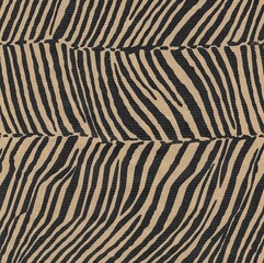 Kraft paper background with zebra print