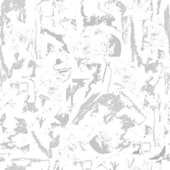 Seamless abstract rough gray wall pattern. Vector texture of concrete wall, plaster.