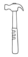ISOLATED ILLUSTRATION OF A HAMMER