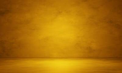 Abstract yellow concrete wall backdrop