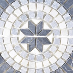 Natural stone mosaic tile texture, garden pavement