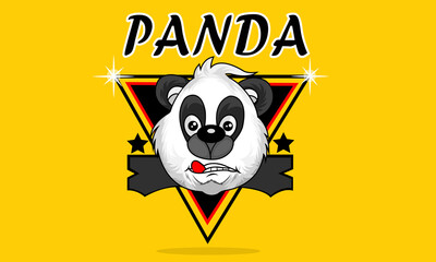 Panda Cartoon Mascot Design. Can be used for any purpose