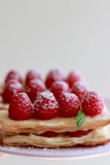 pancakes with raspberries