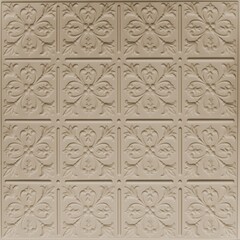 Seamless cappuccino vinyl ceiling tile