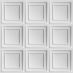Seamless Rigid vinyl white ceiling square shaped tiles texture