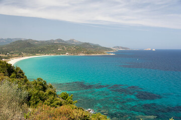 Fototapeta na wymiar Strand im Norden von Korsika