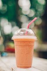 Cocktail. Nature bacakground. 