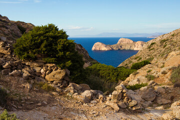 Fototapeta na wymiar Syros - Grecia - vista dal monte