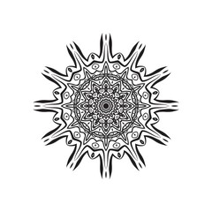 luxury ornamental mandala background design, background in white and black color
