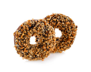 Donuts Grains on white background