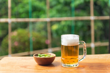 枝豆とビール