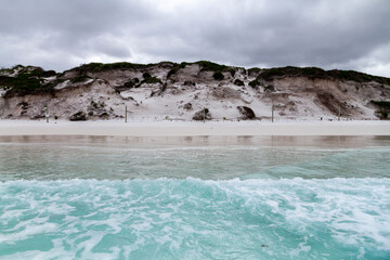 Erosion to sand dunes due to climate change, Esperance, Western Australia