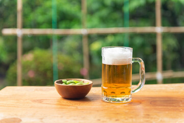 枝豆とビール