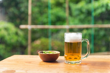 枝豆とビール