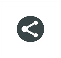 Share icon sign vector on white background