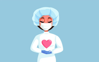 Medical Doctor Wearing Personal Protective Equipment Saving Lives