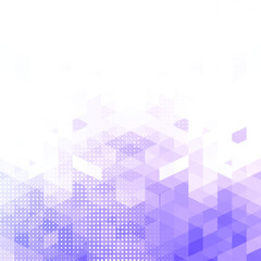 Abstract purplish pink color geometric background template with pixel and dots effect for projects, presentation and business work, vector