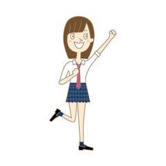 女子高生のイラスト