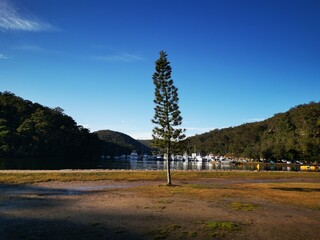 Obraz premium Empire Marina, Cowan Creek, Bobbin Head, Ku-ring-gai Chase National Park, NSW, Australia