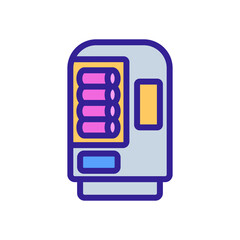 vending machine with toys icon vector. vending machine with toys sign. isolated color symbol illustration