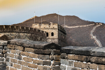 February 2020. Great Wall of China. Mutianyu section