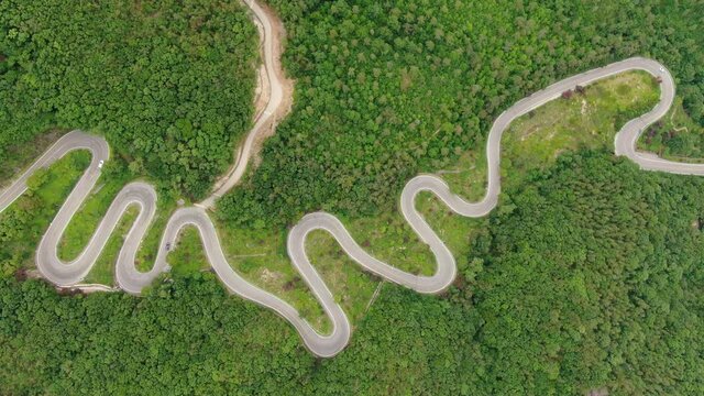 A Winding Road And Tunnel, Like A  Internal Organ.