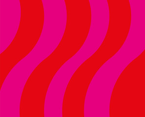 Obraz premium Pink-red background. Flat waves, vector art and design.