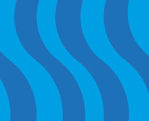 Blue background. Abstract waves in a flat style. Vector graphics.
