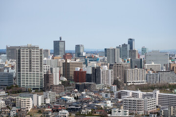 Fototapeta na wymiar 仙台の都市遠景