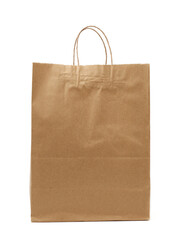 disposable brown craft paper bag with handles