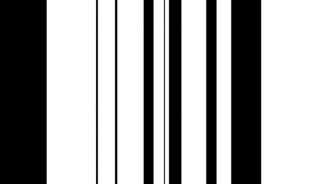 Abstract black and white background with loop animation of vertical lines and stripes