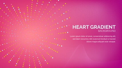 heart random dot background banner