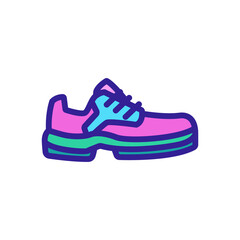 sneakers shoe icon vector. sneakers shoe sign. isolated color symbol illustration