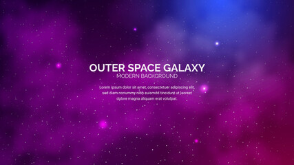 outer space galaxy background banner