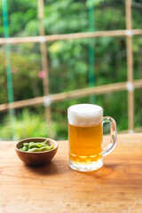 枝豆とビール
