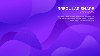 abstract rounded irregular shape background banner