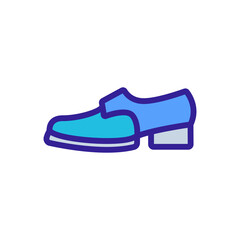 brogue shoe icon vector. brogue shoe sign. isolated color symbol illustration