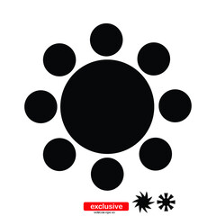 Fototapeta na wymiar sun icon.Flat design style vector illustration for graphic and web design.