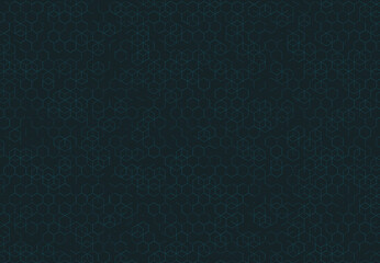 Abstract blue hexagonal pattern design of technology artwork background. illustration vector eps10