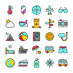 
Flat Icons Pack of Hotel And Travel
