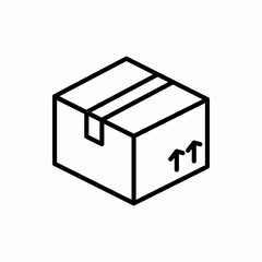 Outline box icon.Box vector illustration. Symbol for web and mobile